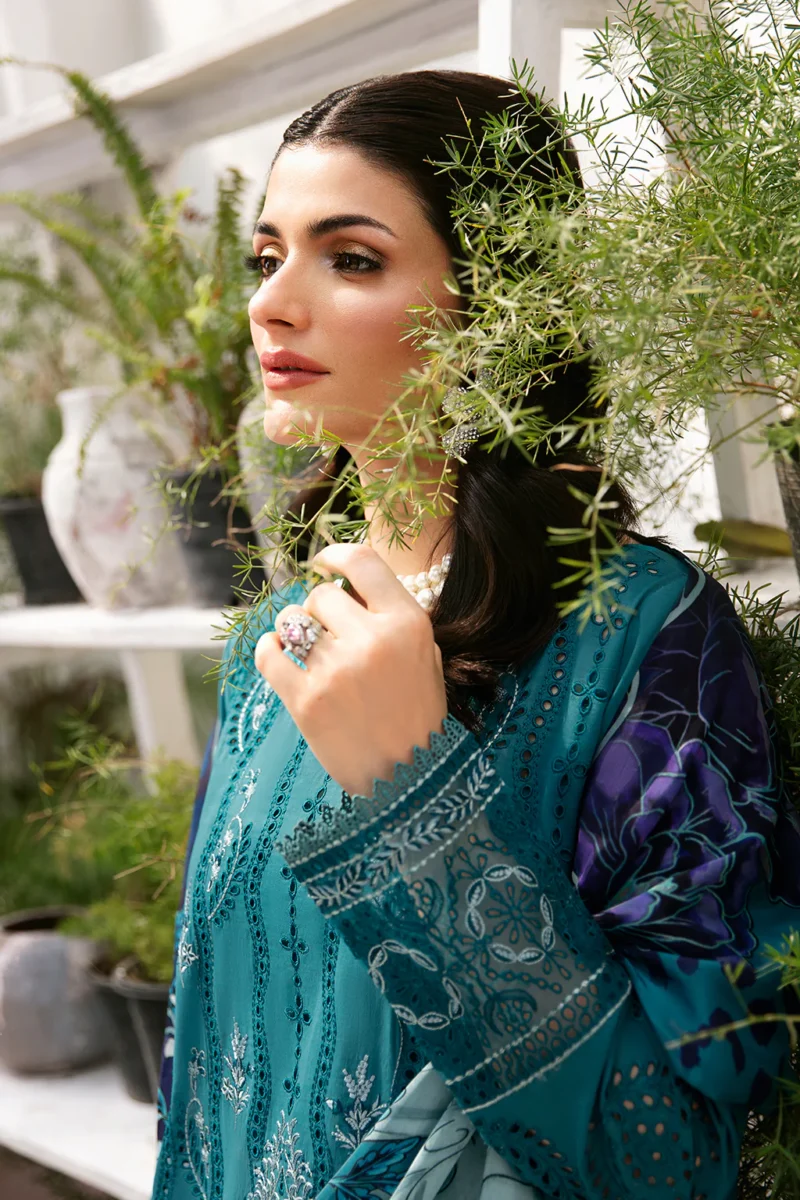 Andaaz by Ramsha Stitched 3 Pieces Luxury Lawn Vol-09 Collection'2024-Z-902 - Image 5