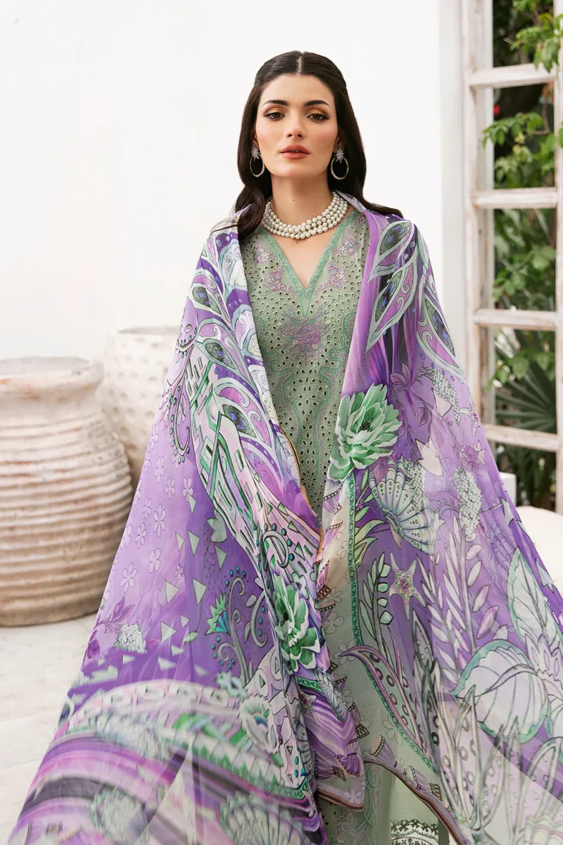 Andaaz by Ramsha Stitched 3 Pieces Luxury Lawn Vol-09 Collection'2024-Z-903 - Image 6