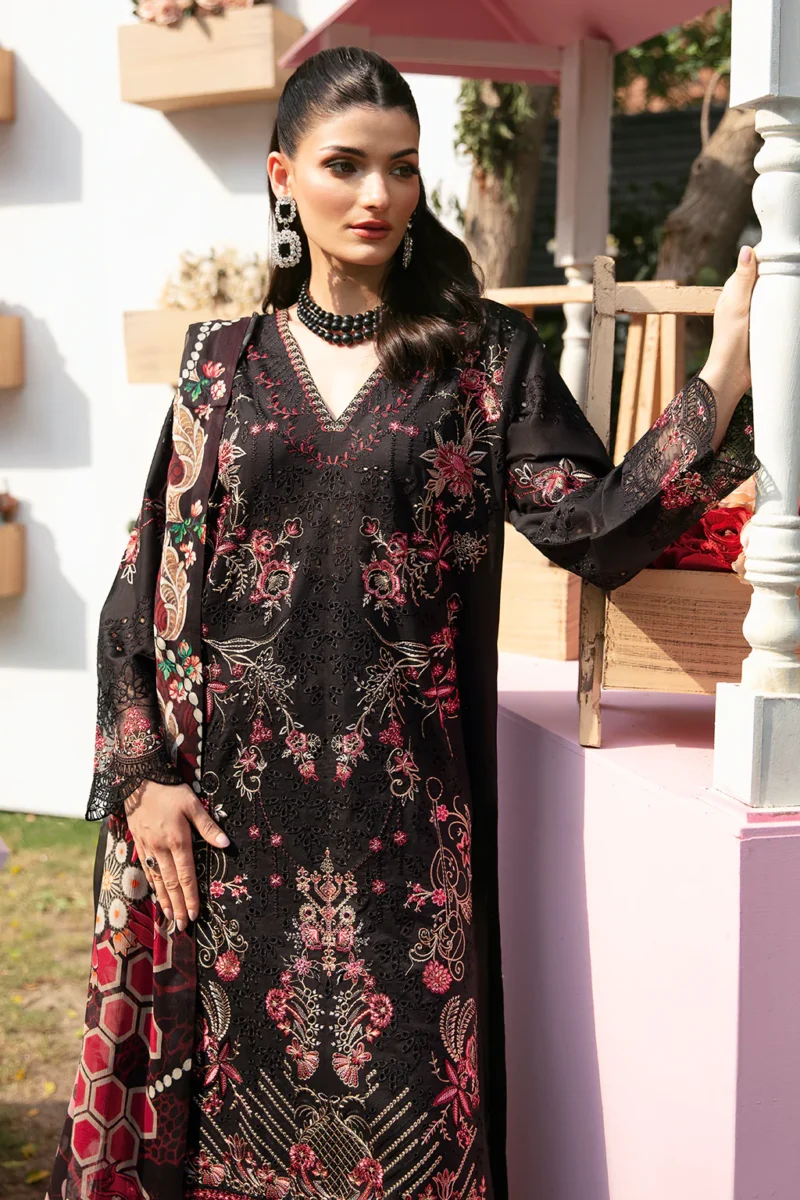 Andaaz by Ramsha Stitched 3 Pieces Luxury Lawn Vol-09 Collection'2024-Z-904 - Image 3