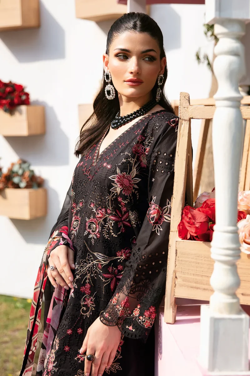 Andaaz by Ramsha Stitched 3 Pieces Luxury Lawn Vol-09 Collection'2024-Z-904 - Image 4