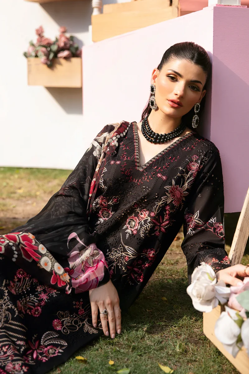 Andaaz by Ramsha Stitched 3 Pieces Luxury Lawn Vol-09 Collection'2024-Z-904 - Image 6