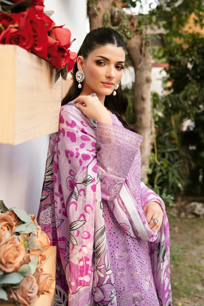 Andaaz by Ramsha Stitched 3 Pieces Luxury Lawn Vol-09 Collection'2024-Z-905 - Image 5