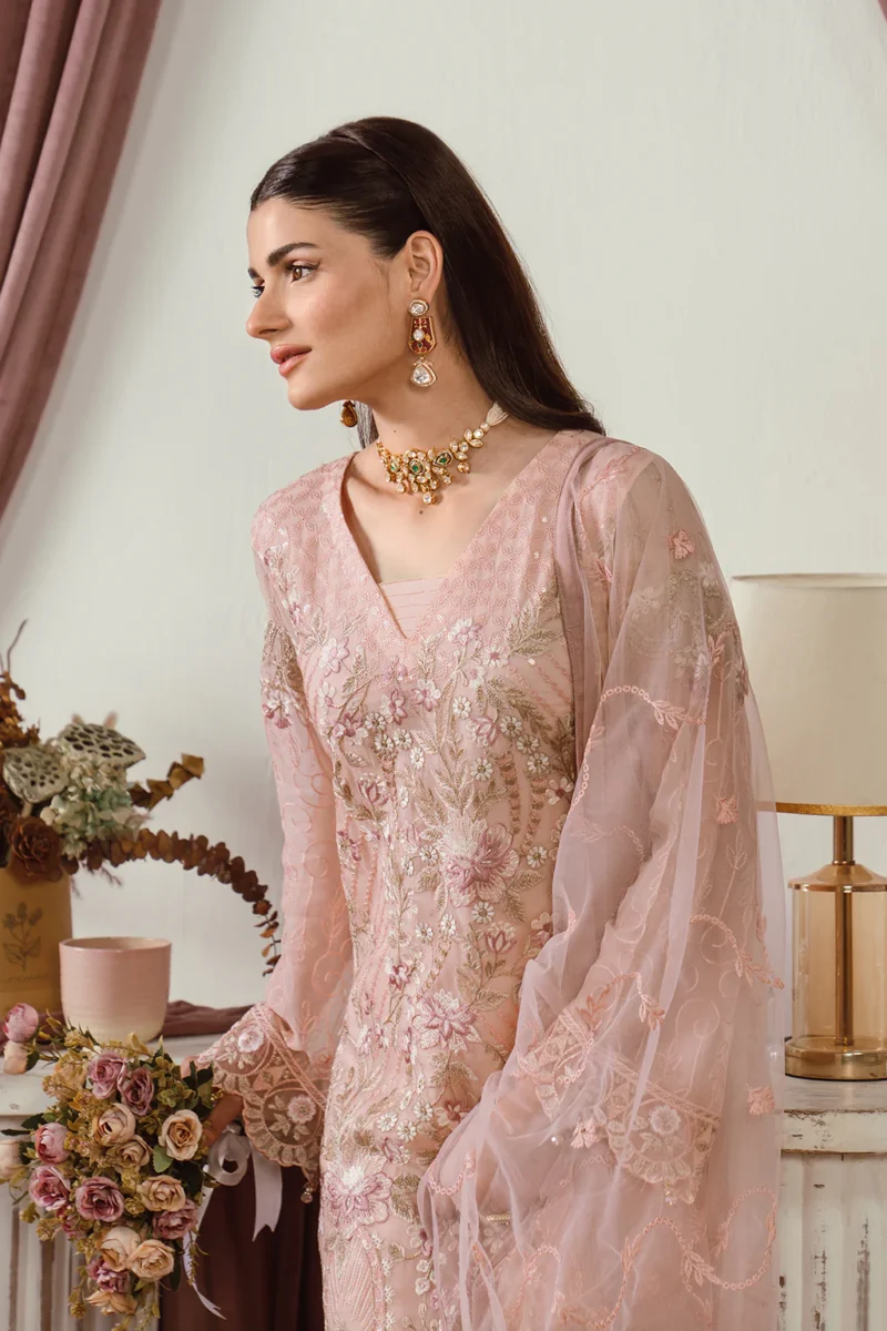 Ramsha Unstitched 3 Piece Chiffon Vol-25 Collection'2024-F-2502 - Image 6