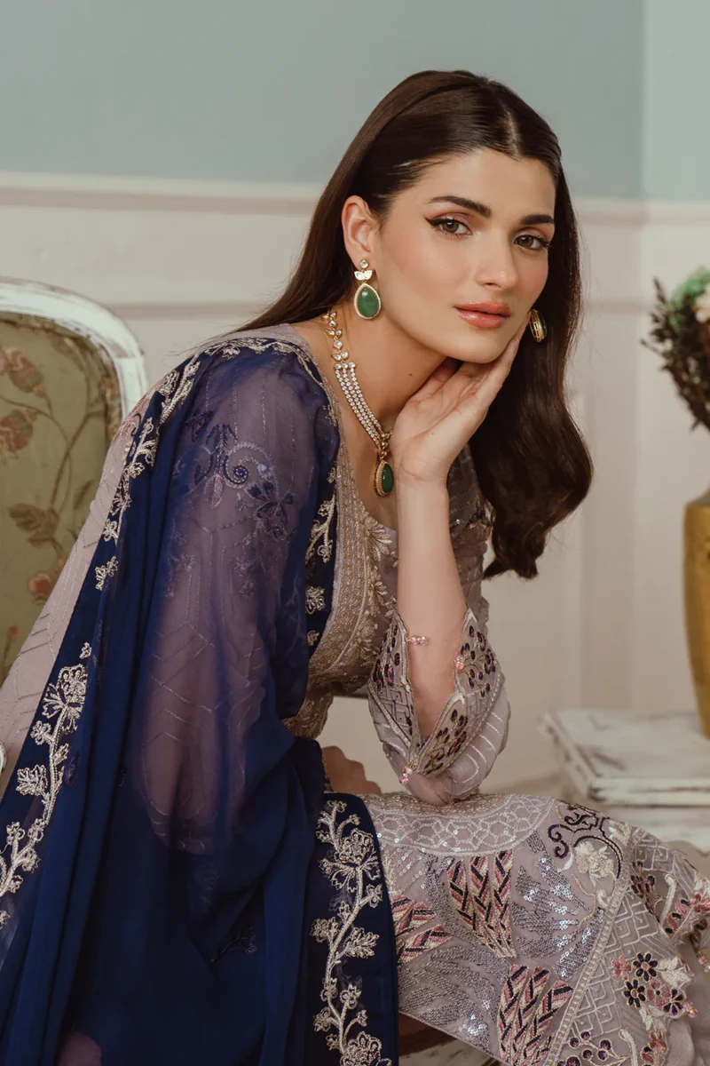 Ramsha Unstitched 3 Piece Chiffon Vol-25 Collection'2024-F-2503 - Image 6