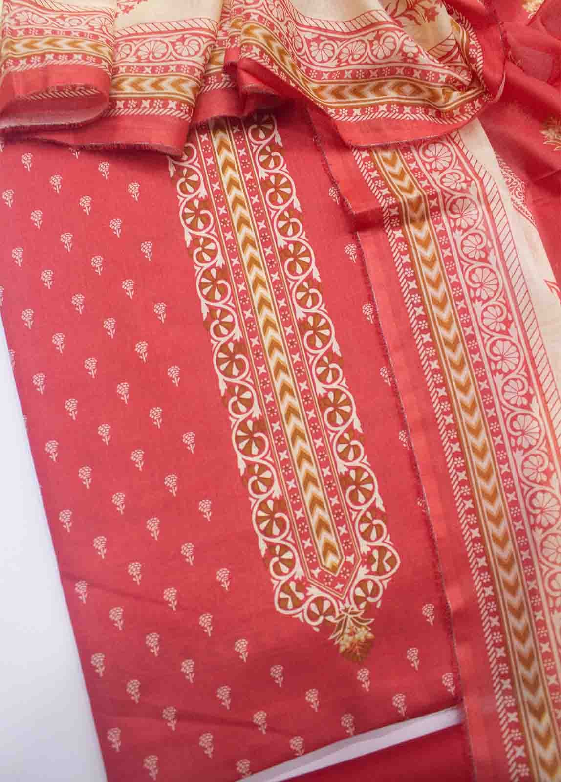 D-0387-3 Lawn Digital Printed UnStitched Suit - Image 3