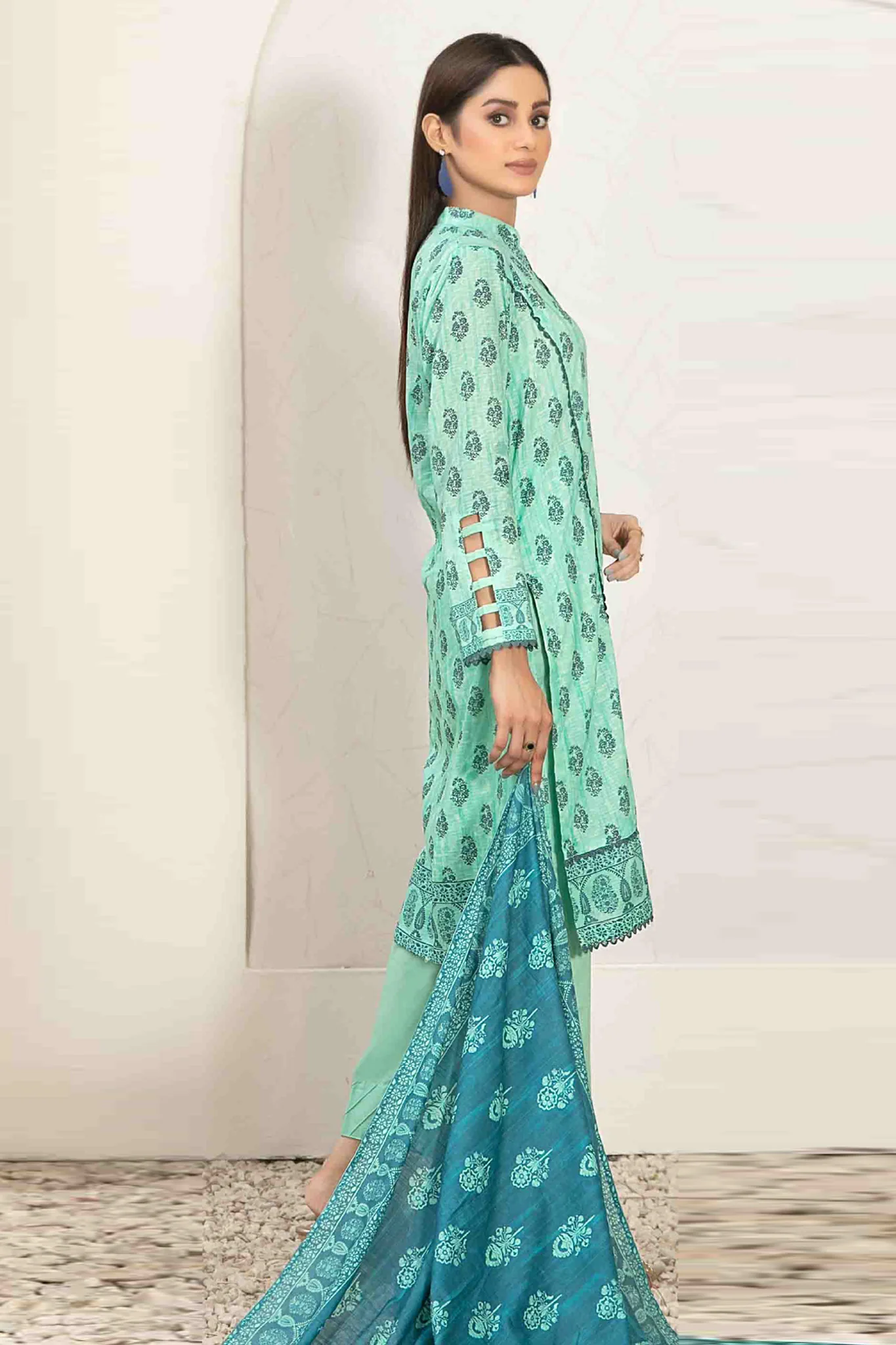 Tiyani By Tawakkal Unstitched 3 Piece Digital Printed Lawn Vol-01 Collection'2024-D-3587 - Image 2