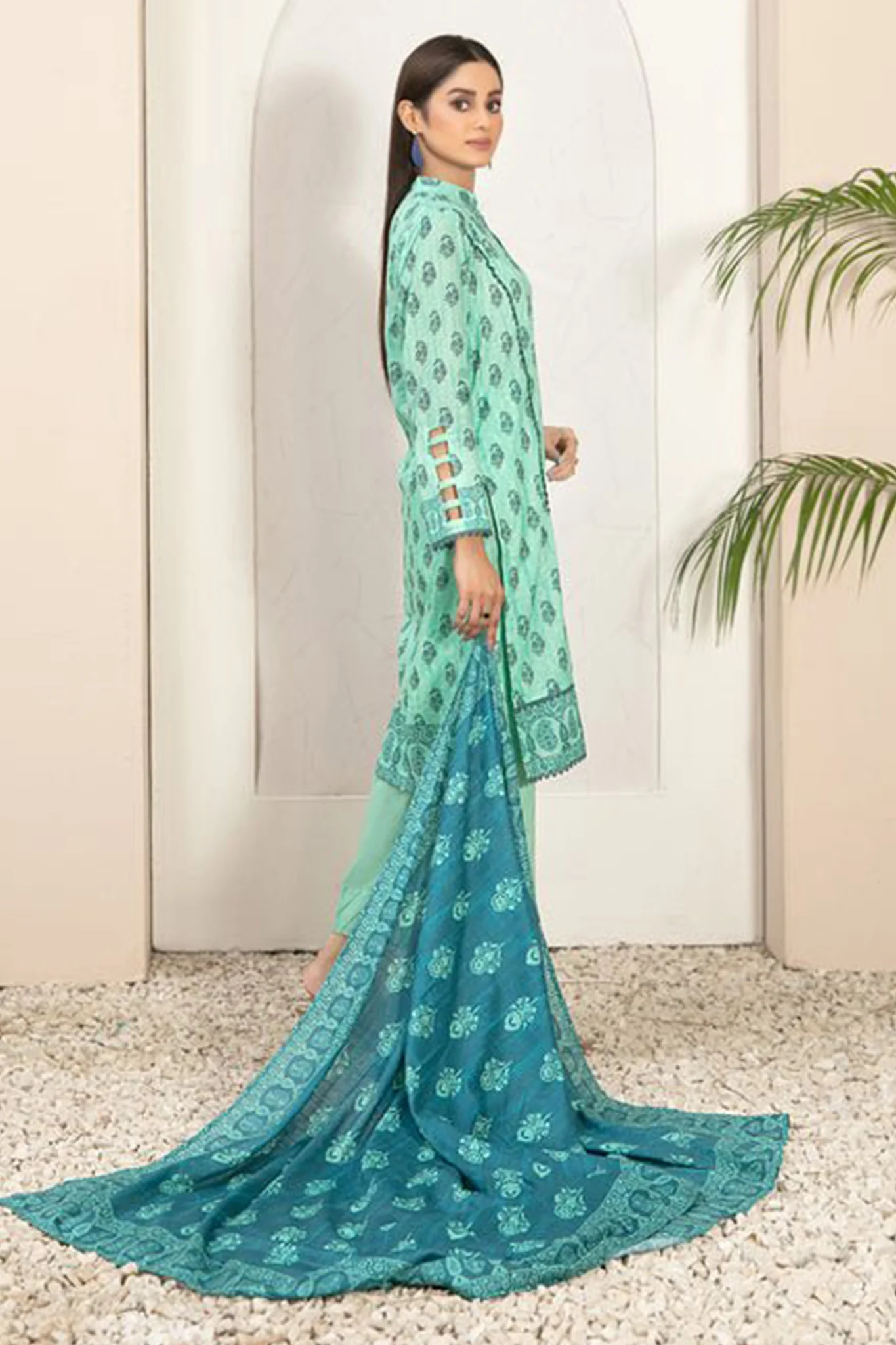 Tiyani By Tawakkal Unstitched 3 Piece Digital Printed Lawn Vol-01 Collection'2024-D-3587 - Image 3