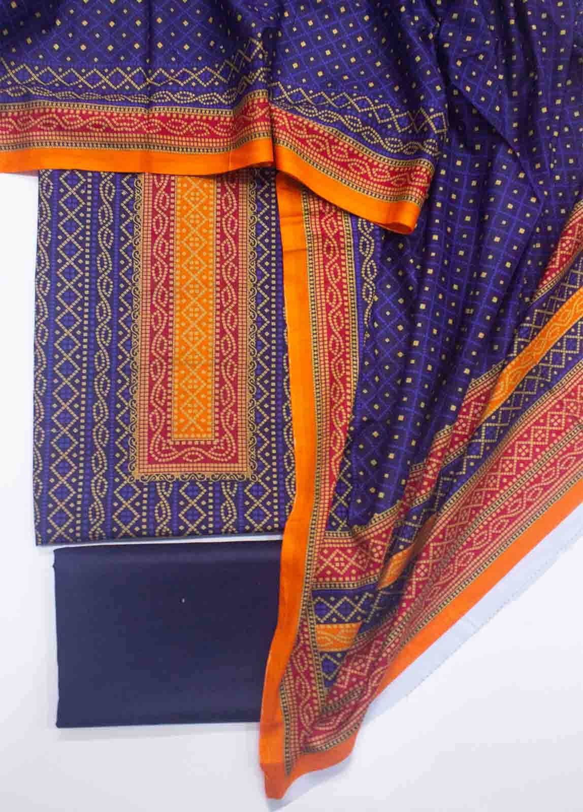 F&F-0803-3 Lawn Fariha & Farah Printed Unstitched Suit