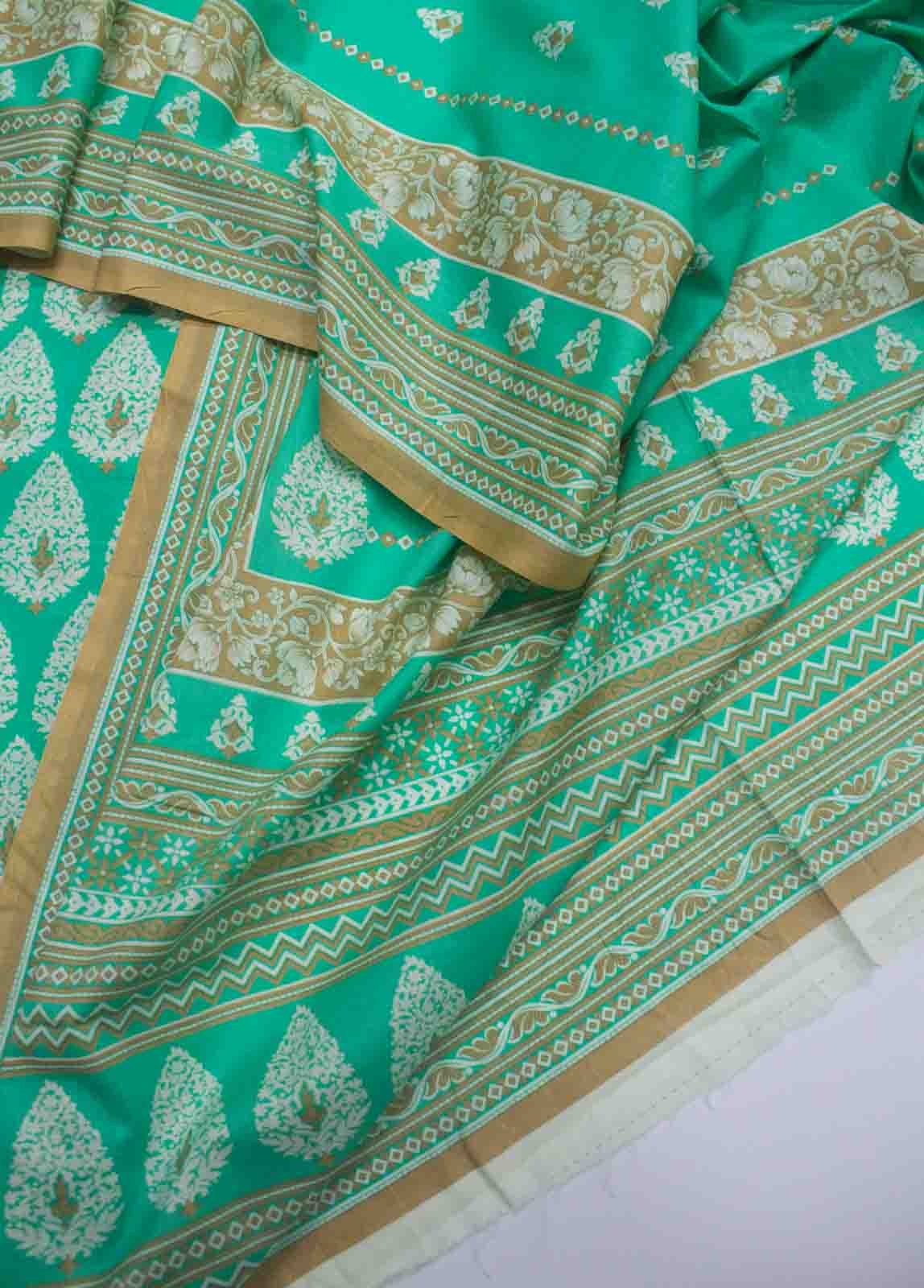 F&F-0801 C-3 Lawn Fariha & Farah Printed Unstitched Suit - Image 2