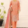 Bin Saeed Stitched 3 Piece Cutwork Emb Lawn Collection'2024-SM-676-Pink