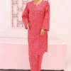 Bin Saeed Stitched 2 Piece Co-Ords Printed Lawn Collection'2024-SM-685-Magenta