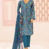 Bin Saeed Stitched 3 Piece Printed Lawn Vol-06 Collection'2024-SM-701-Blue