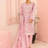 Bin Saeed Stitched 3 Piece Printed Lawn Vol-07 Collection'2024-SM-722-Pink