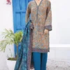 Bin Saeed Stitched 3 Piece Printed Lawn Vol-07 Collection'2024-SM-729-Multi