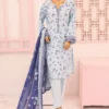 Bin Saeed Stitched 3 Piece Printed Lawn Vol-08 Collection'2024-SM-749-Sky Blue