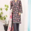 Bin Saeed Stitched 3 Piece Printed Lawn Vol-08 Collection'2024-SM-751-Grey
