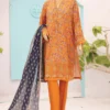Bin Saeed Stitched 3 Piece Cutworkari Emb Lawn Collection'2024-SM-791-Mustard
