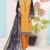 Bin Saeed Stitched 3 Piece Printed Lawn Vol-10 Collection'2024-SM-799-Mustard