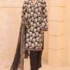 Bin Saeed Stitched 3 Piece Printed Lawn Vol-11 Collection'2024-SM-823-Black