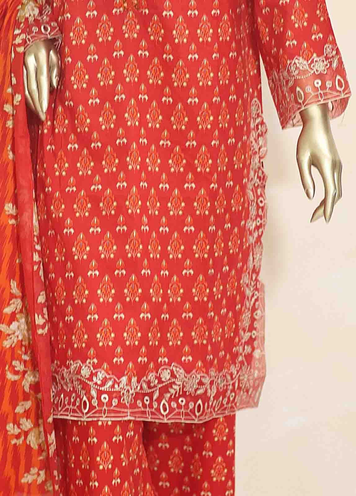 SMLF-0629-EMB- 3 Piece Embroidered Stitched Suit - Image 3