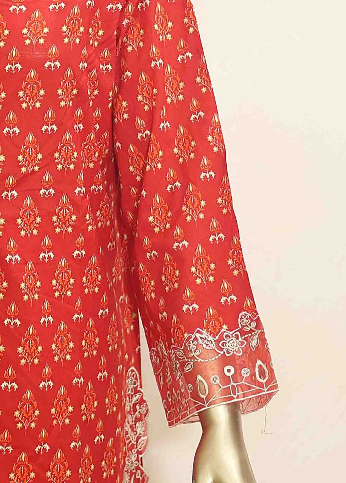SMLF-0629-EMB- 3 Piece Embroidered Stitched Suit - Image 4