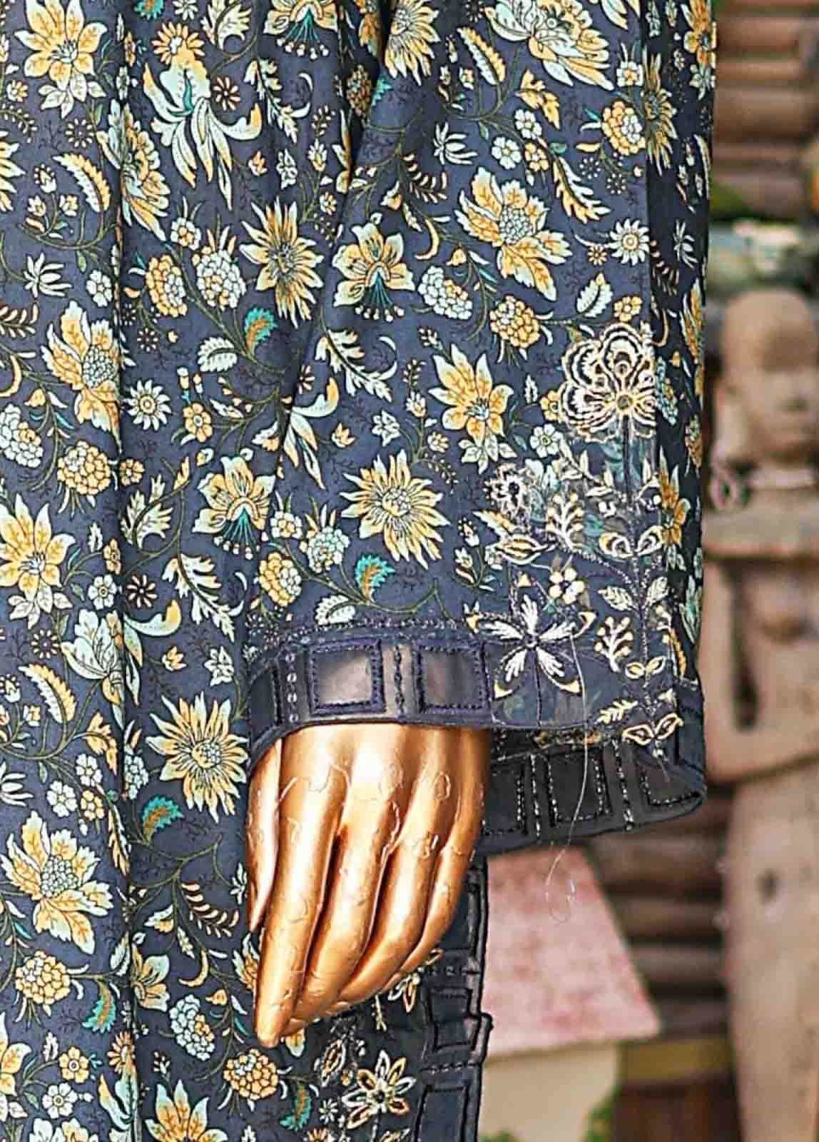 SMLF-0643-EMB- 3 Piece Embroidered Stitched Suit - Image 4