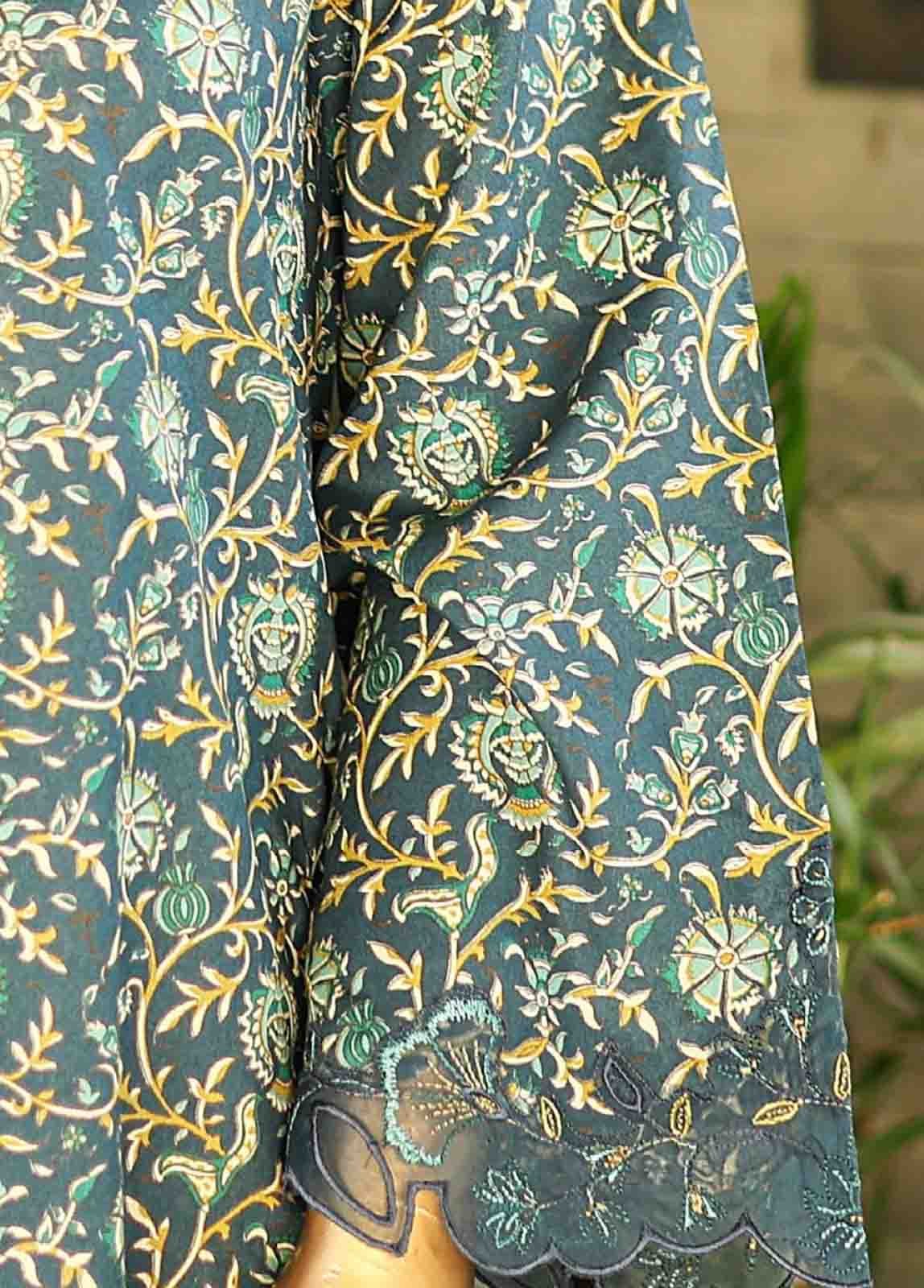 SMLF-646-Emb- 3 Piece Embroidered Stitched Suit - Image 4
