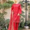 SMLF-EMB-440 B - 3 Piece Embroidered Stitched Suit