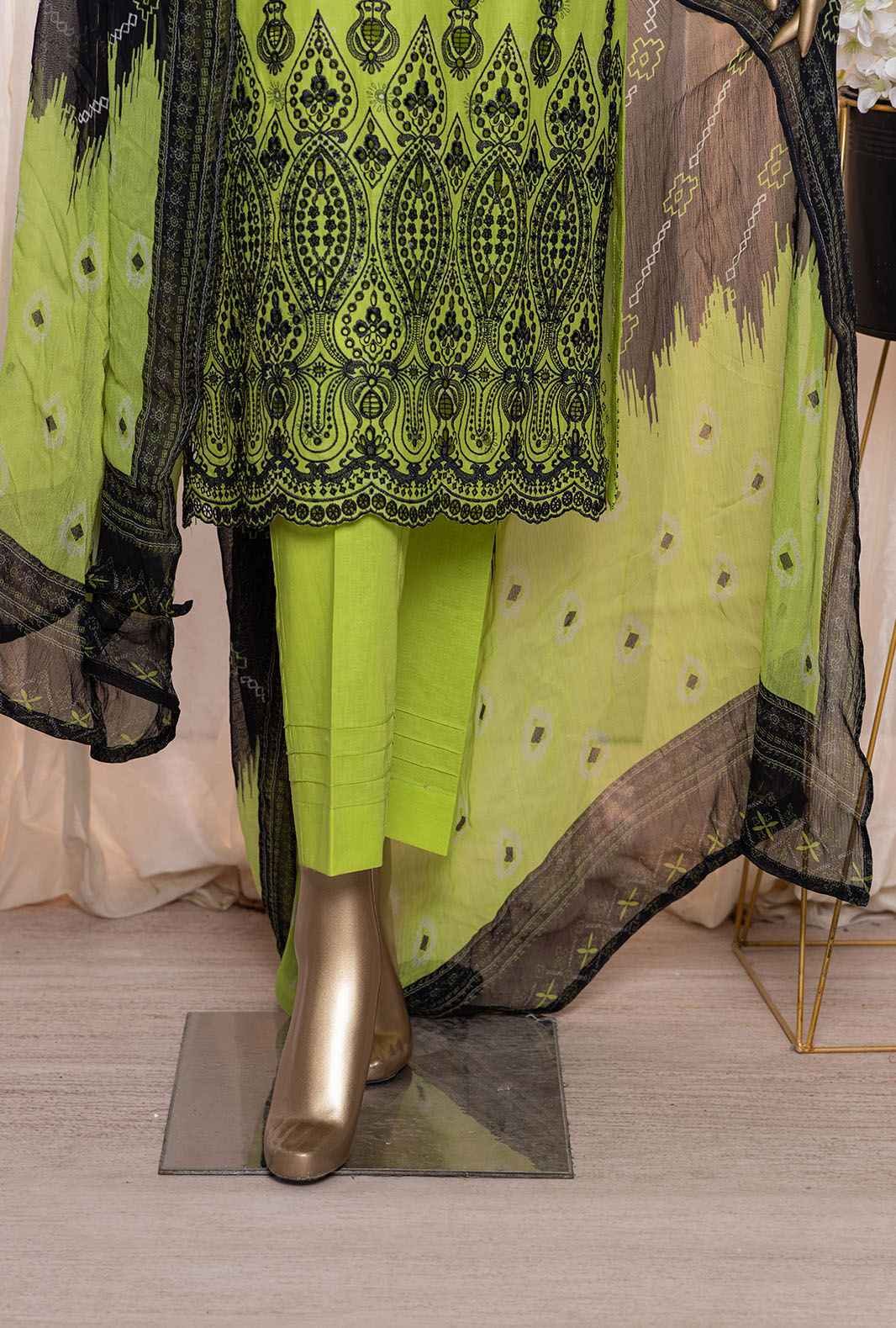 3 Piece Unstitched - Anmol Chikankari Embroidered Suit - ACE-23463 - Image 3