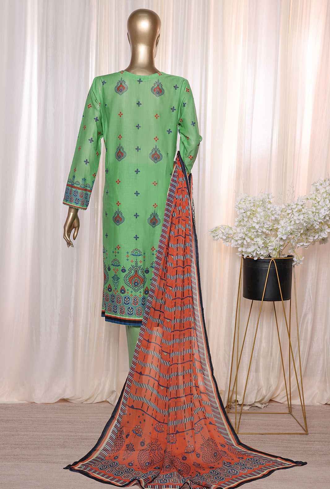 3 Piece Unstitched - Anmol Chikankari Embroidered Suit - ACE-23464 - Image 2