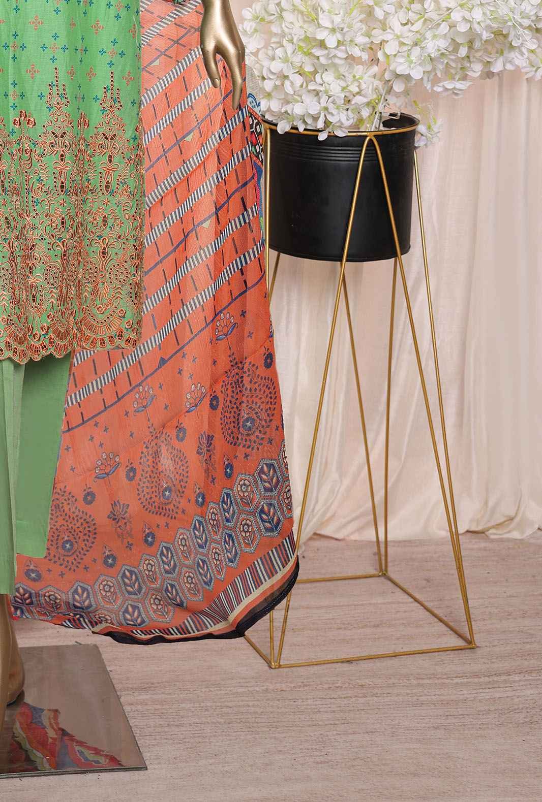 3 Piece Unstitched - Anmol Chikankari Embroidered Suit - ACE-23464 - Image 3
