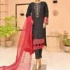 AMC-4012- 3 Piece Embroidered Chiffon