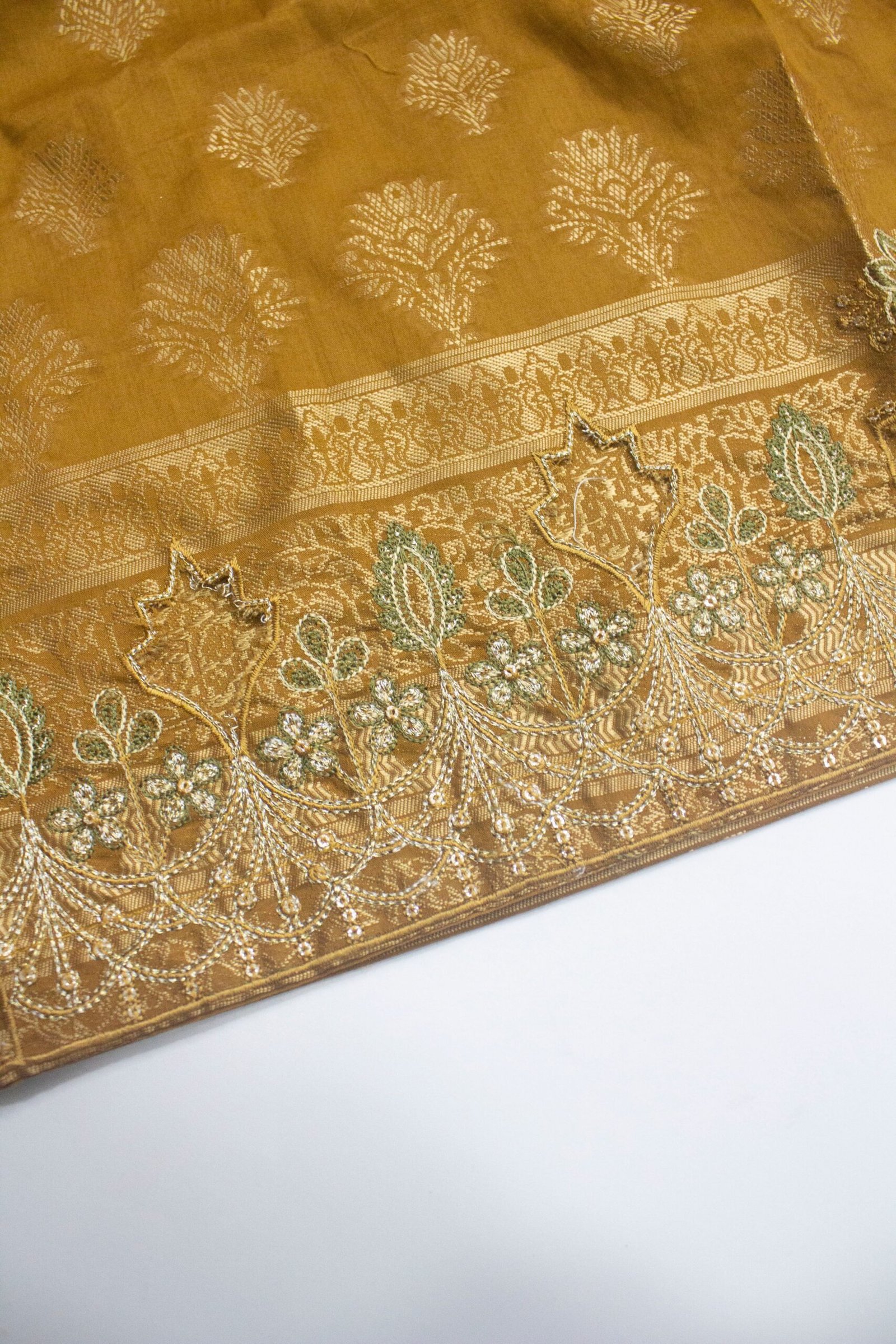 BNS-2314- 3 Piece Jacquard Embroidered Suit - Image 6
