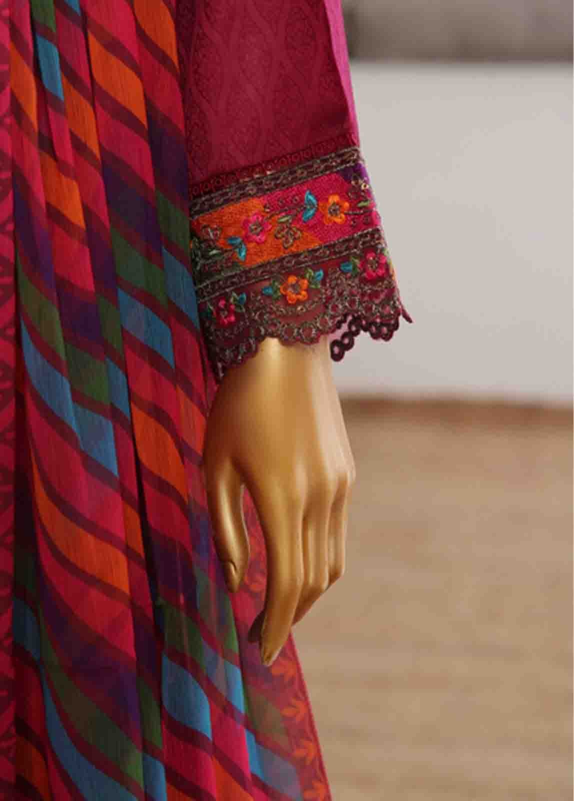 BNS-FR-003- 3 Piece Embroidered Jacquard Stitched Suit - Image 4