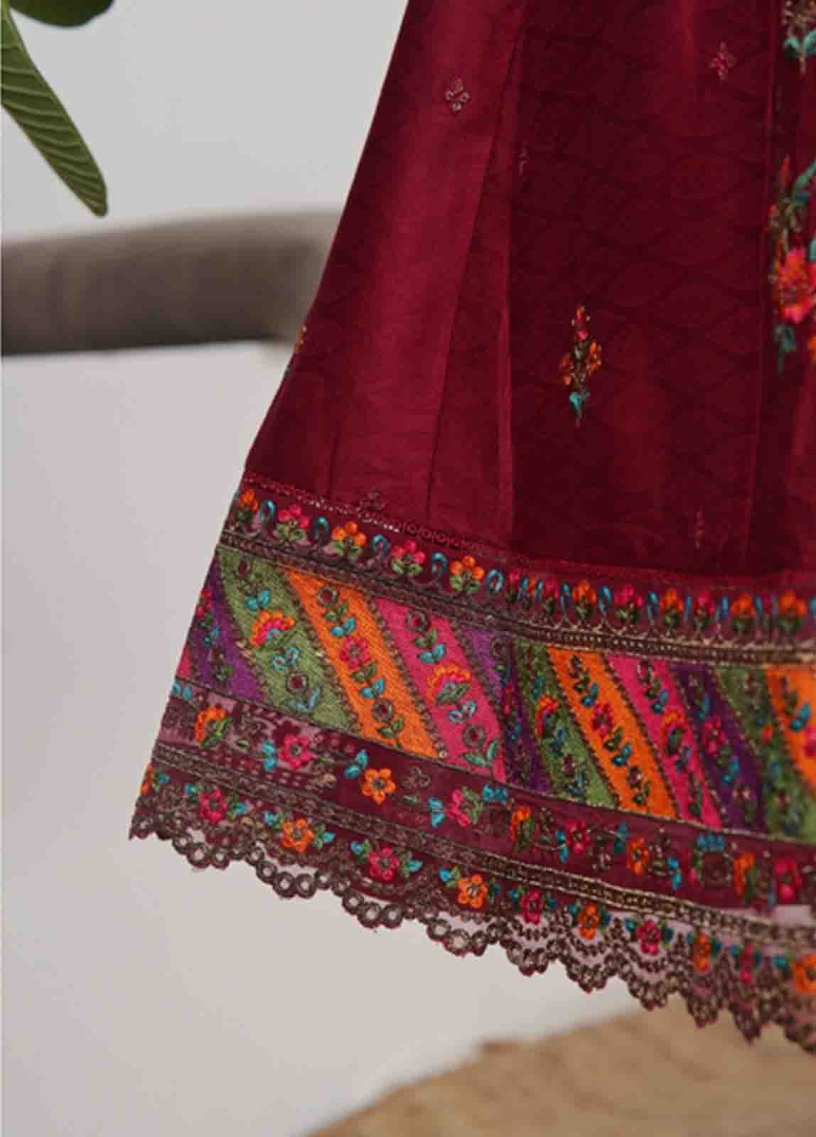 BNS-FR-003- 3 Piece Embroidered Jacquard Stitched Suit - Image 5