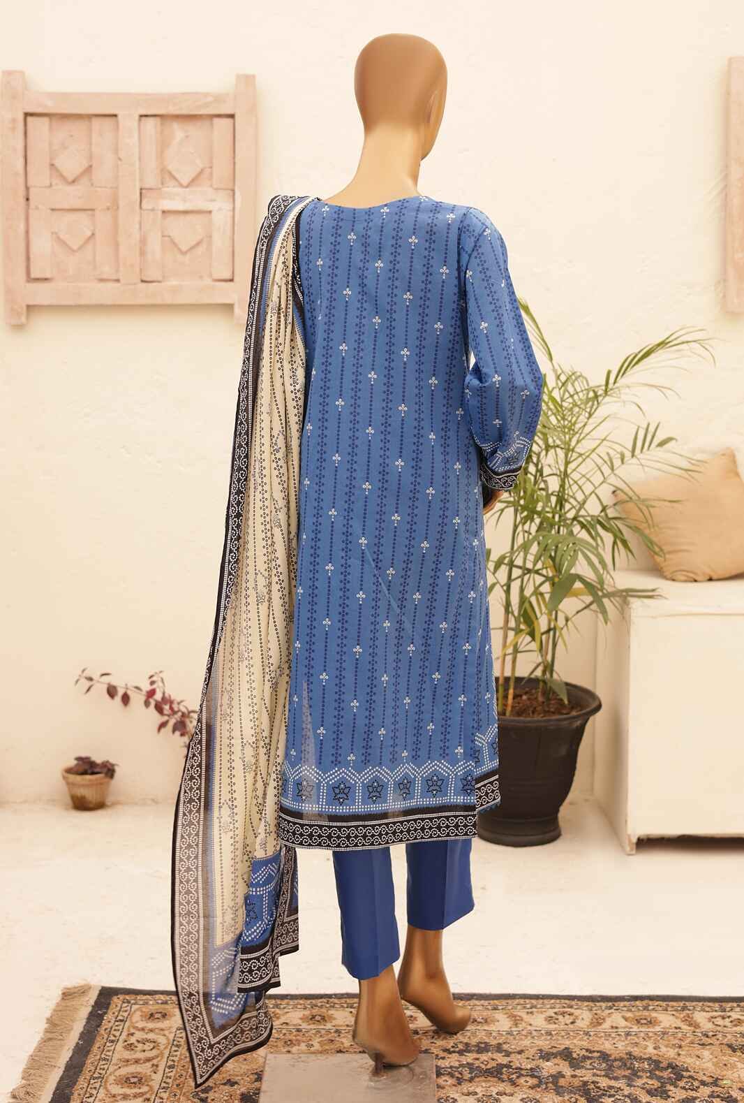 3 Piece Unstitched - Chunri Printed lawn Suit -CPC-102-B - Image 2