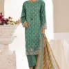 Sada Bahar Stitched 3 Piece Cutwork Emb Lawn Vol-04 Collection'2024-CW-11400-Teal