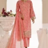 Sada Bahar Stitched 3 Piece Cutwork Emb Lawn Vol-04 Collection'2024-CW-2050-Pink