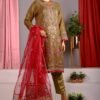 2 Piece Stitched Lawn Embroidered Suit
