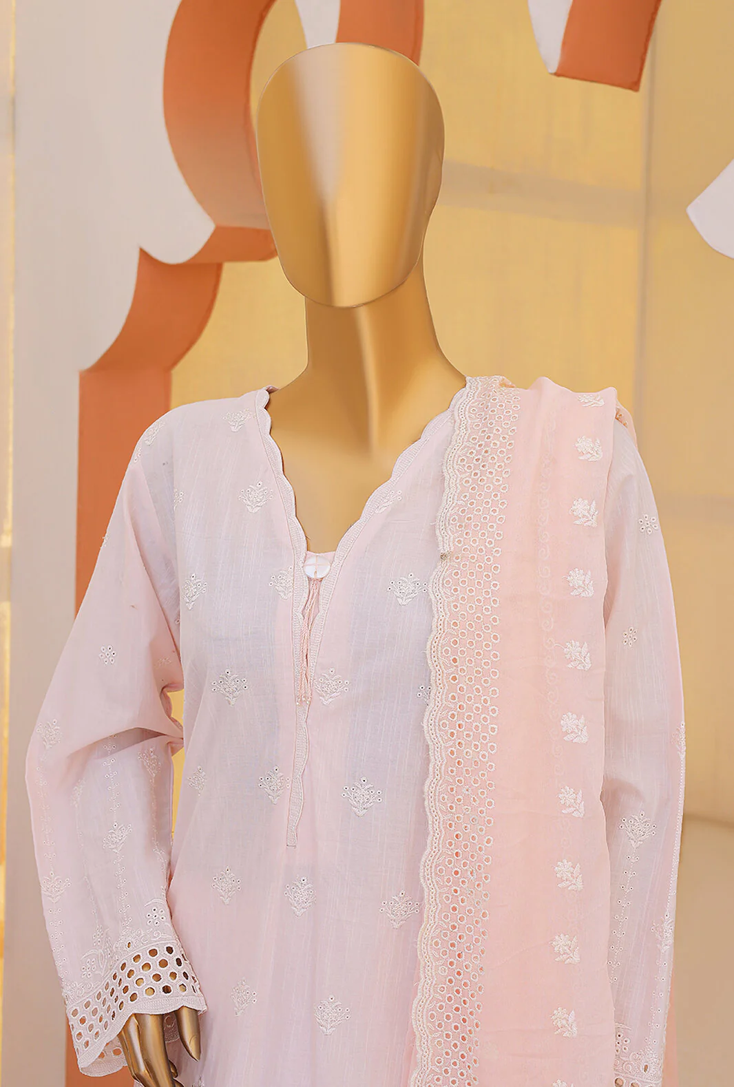 3 Piece Unstitched Dynasty Slub Cotton Suit - DSC-05 - Image 3