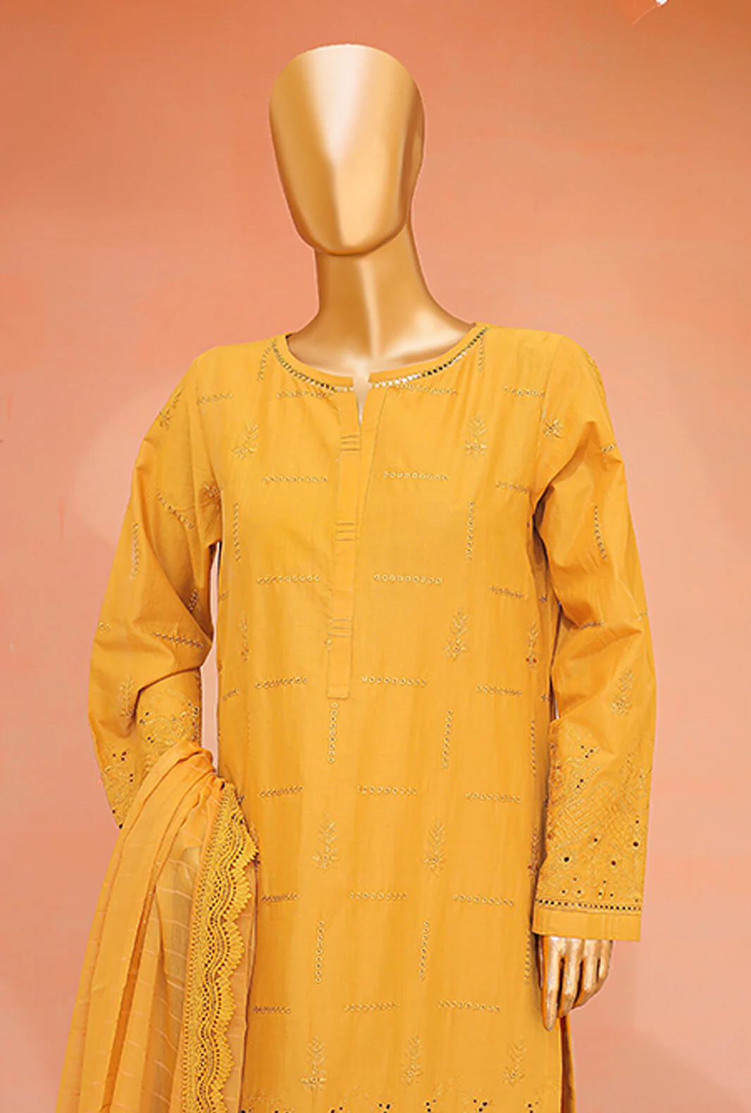 3 Piece Unstitched Dynasty Slub Cotton Suit - DSC-09 - Image 3