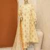 3 Piece Unstitched - Karandi Lawn Embroidered Suit - KLE-01