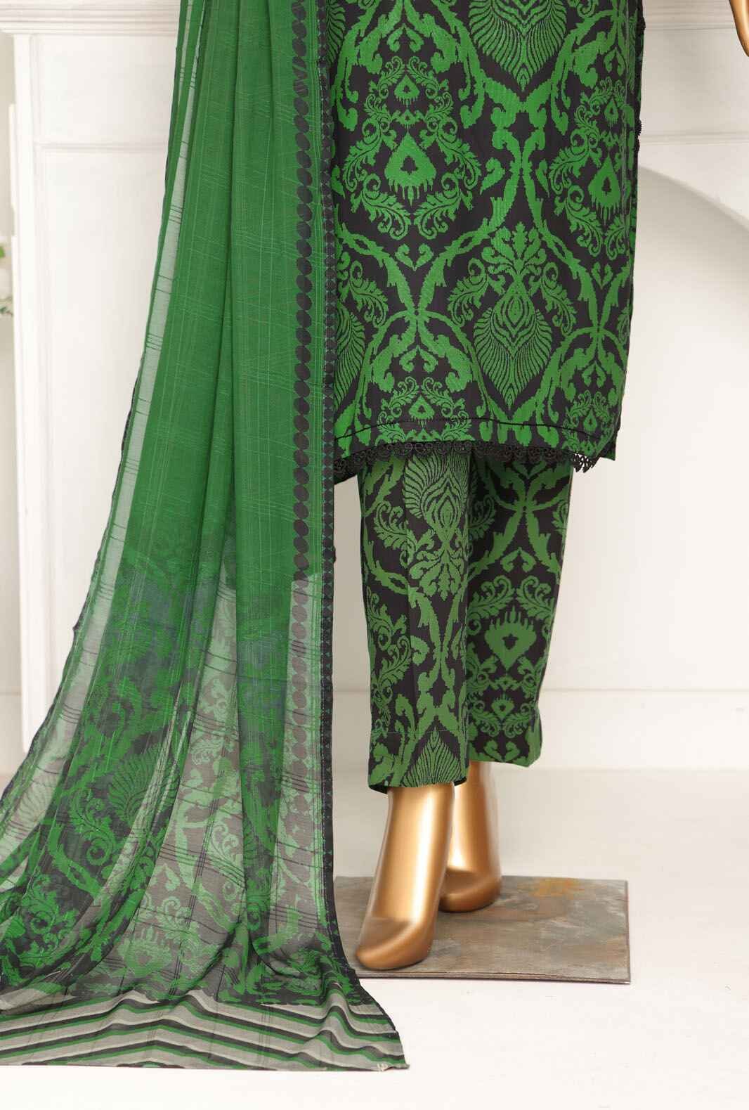 3 Piece Unstitched - Digital Printed Linen Suit - LWP-1121 - Image 3