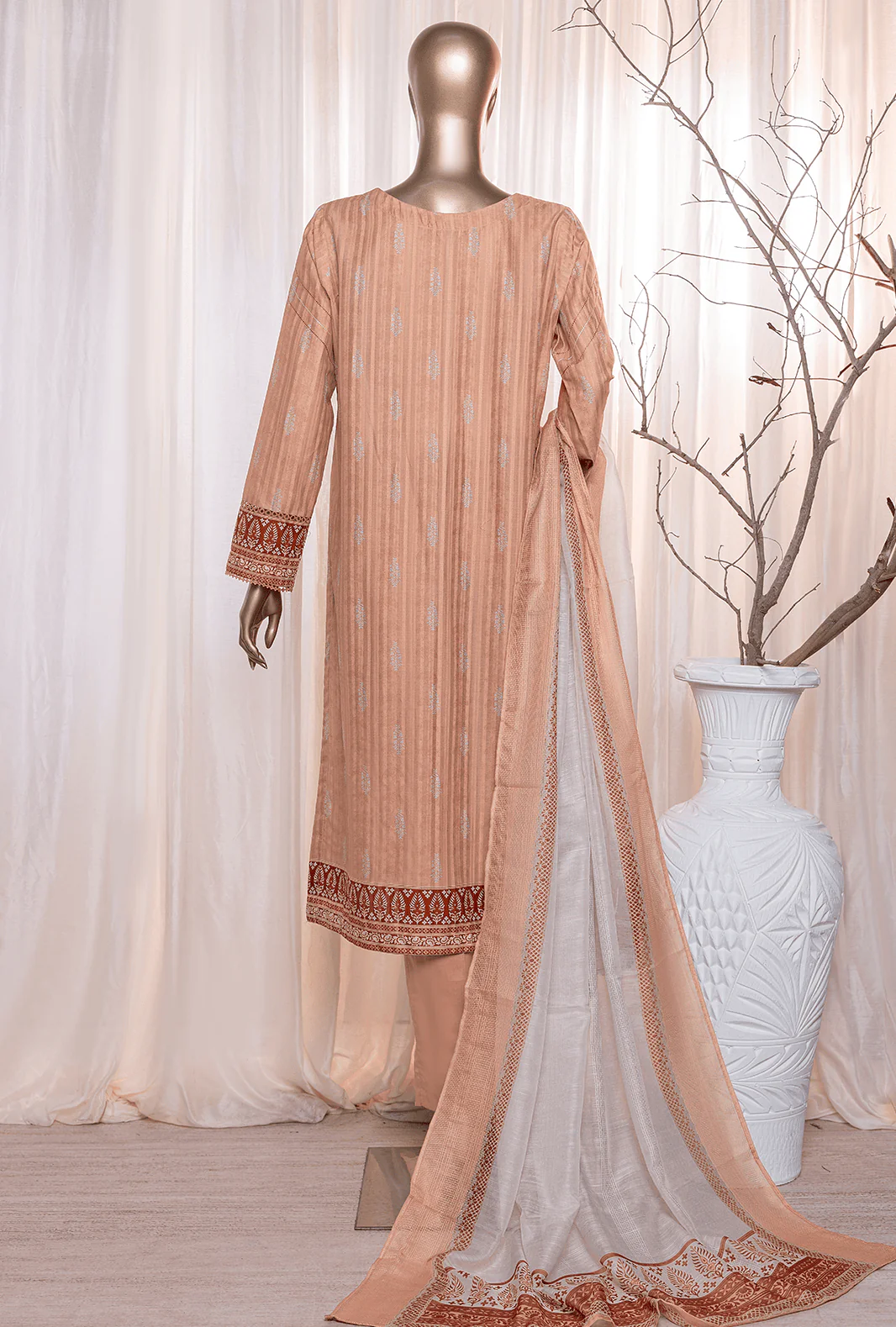 3 Piece Unstitched - Ninokara Digital Printed Lawn Suit - NP-203 - Image 3