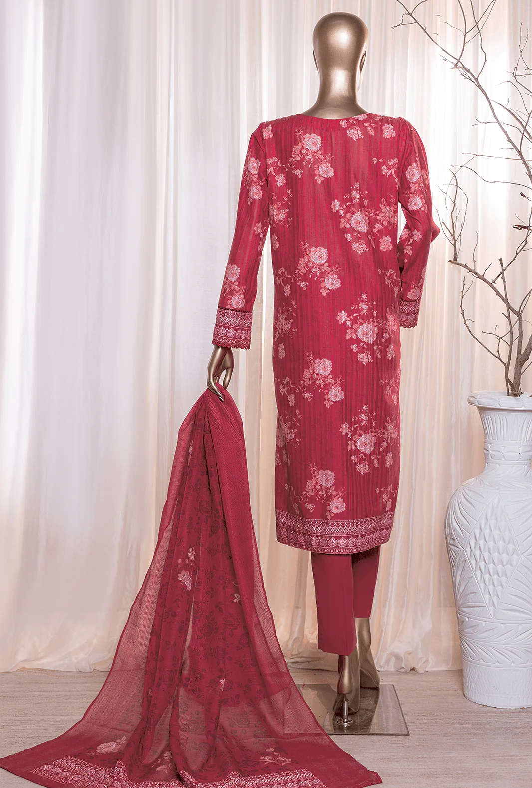 3 Piece Unstitched - Ninokara Digital Printed Lawn Suit - NP-209 - Image 2
