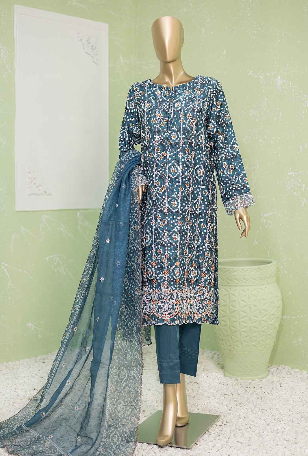 3 Piece Unstitched - Naubahar Viscose Silk Suit - NVE-49B