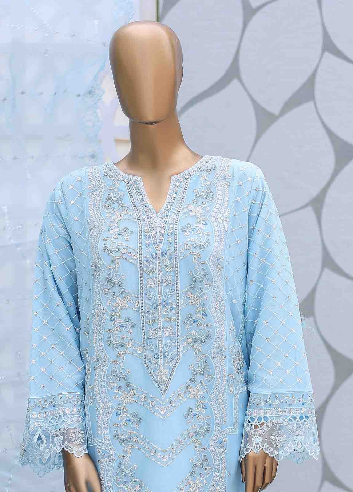 OMS-C005- 3 Piece Embroidered Chiffon - Image 2