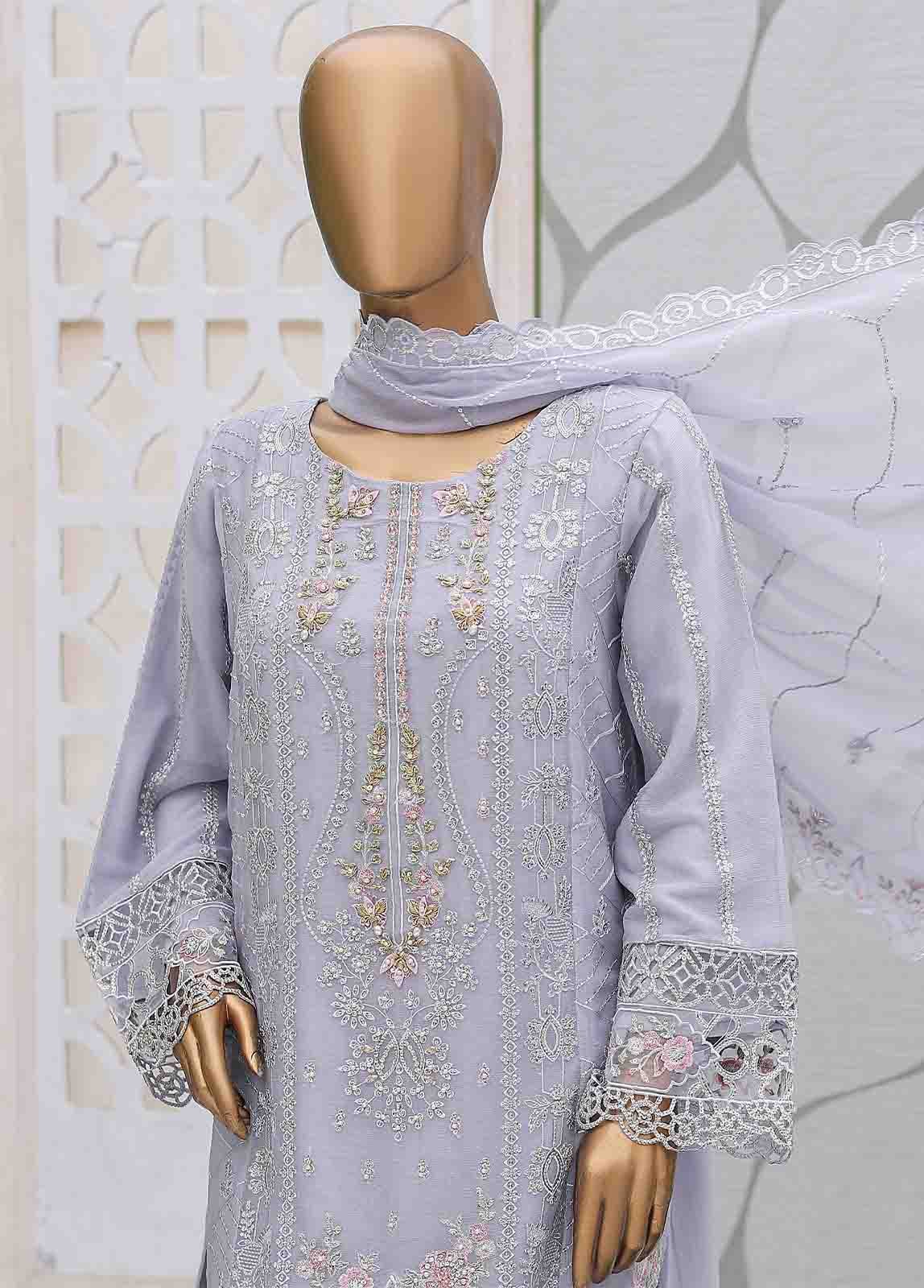 OMS-C006- 3 Piece Embroidered Chiffon - Image 2
