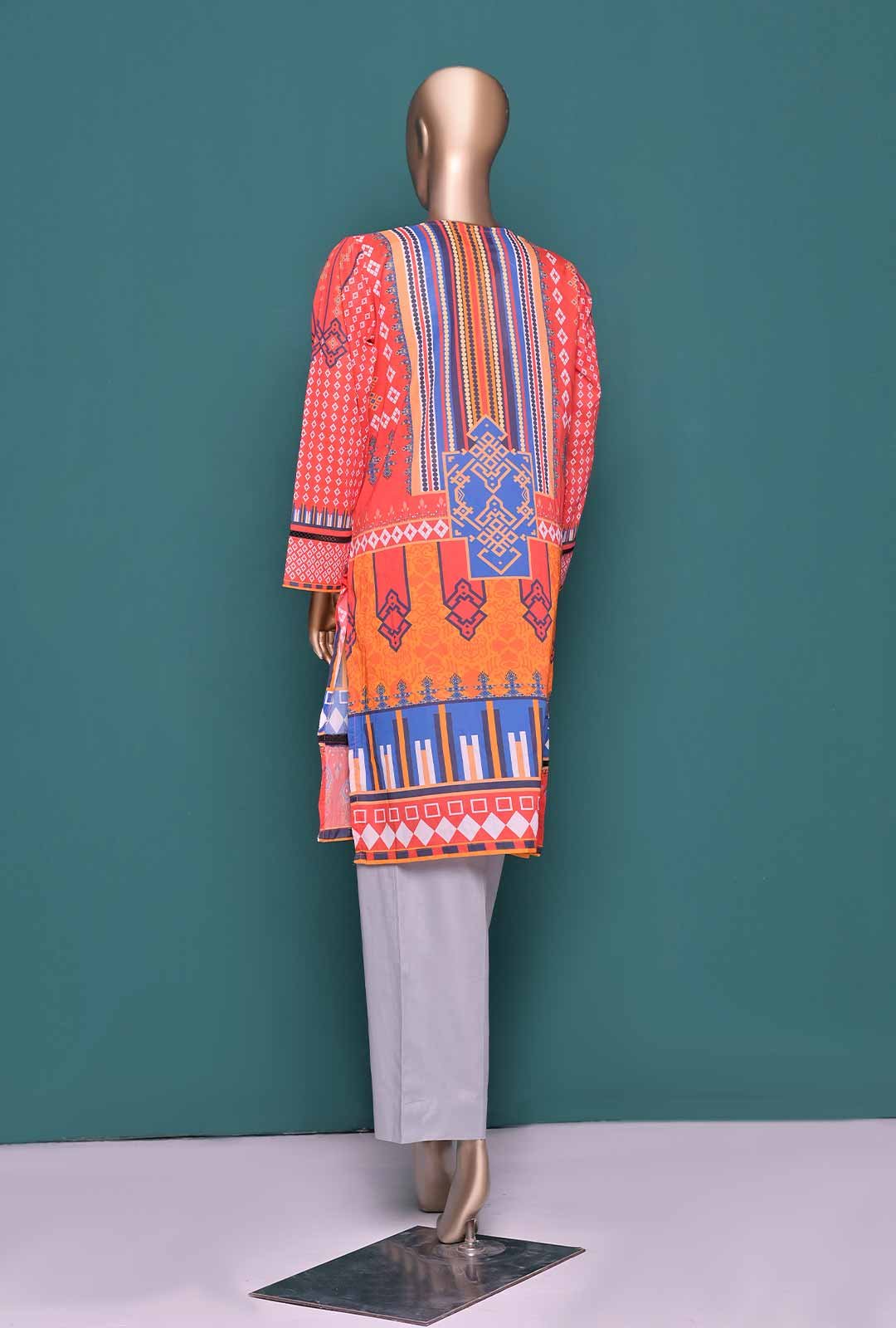 1 Piece Stitched Lawn Printed Suit - Image 2