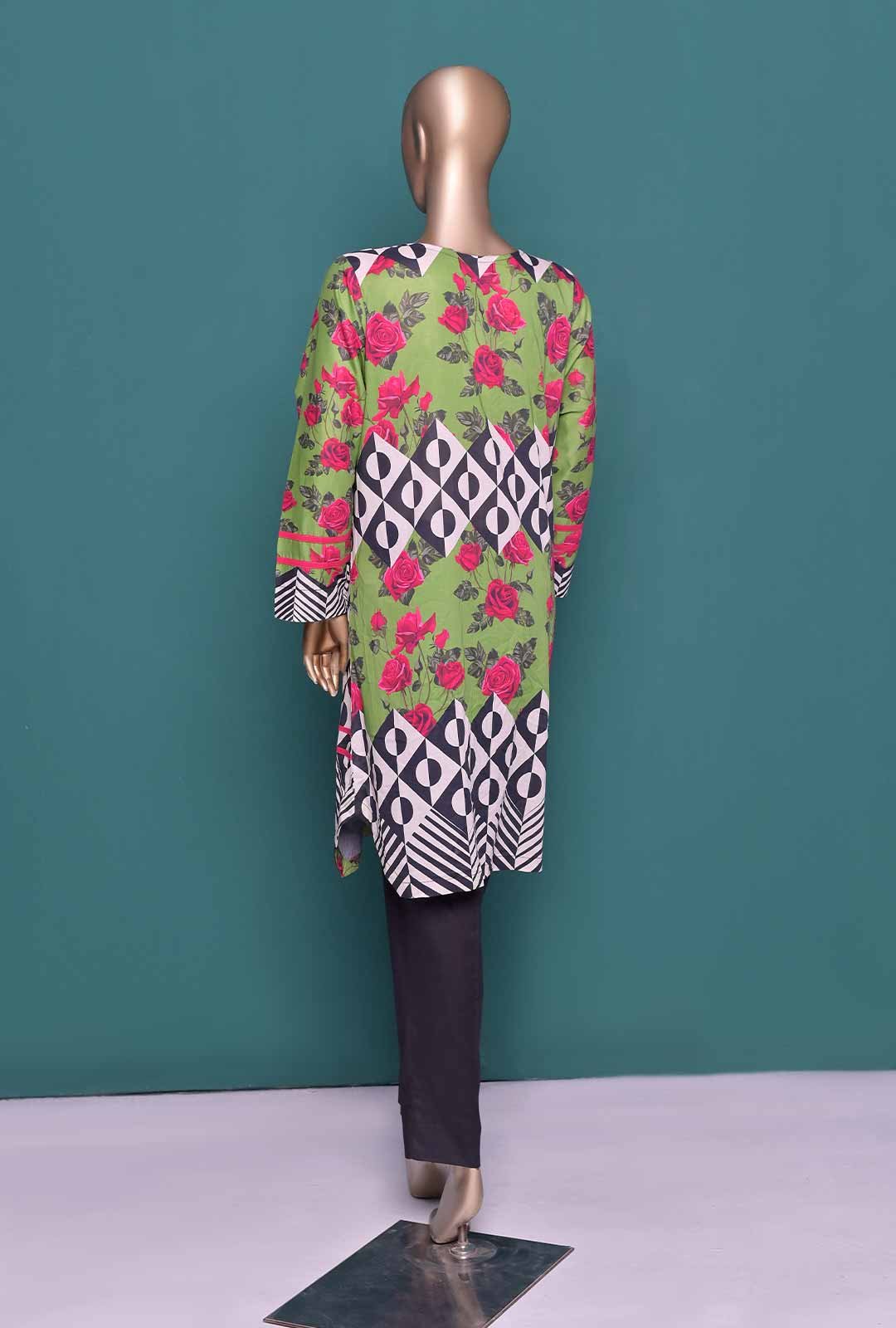 1 Piece Stitched Lawn Printed Suit - Image 2